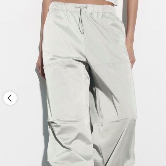 Zara silk parachute pants - Picture 3 of 9